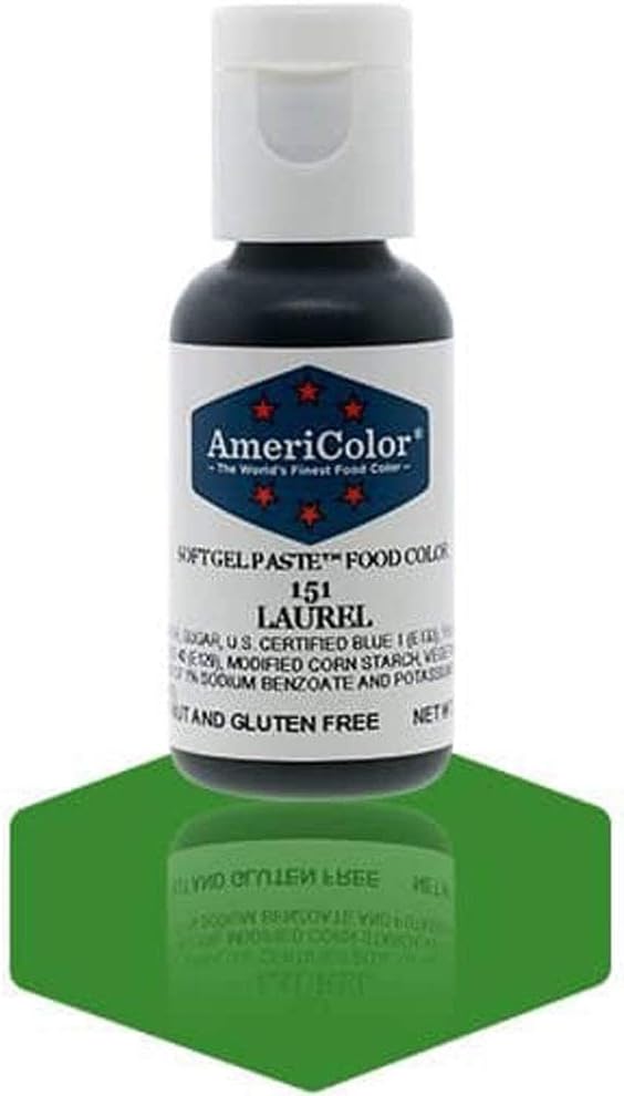 Laurel, 0.75 Ounce Bottle, Soft Gel Paste Food Color
