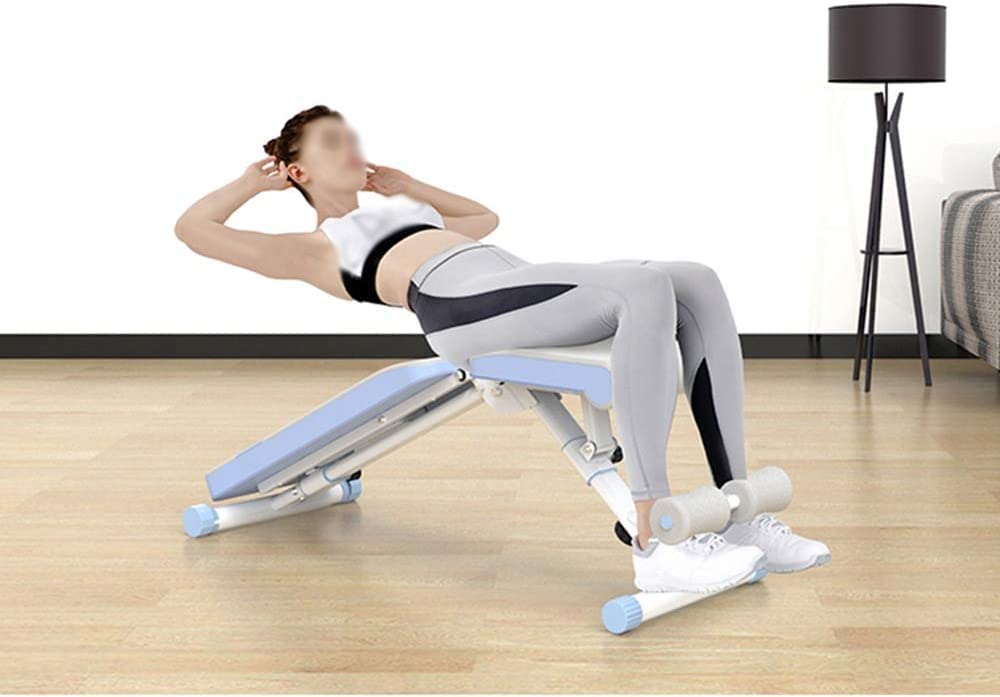 Mała ławka do hantli, składana wielofunkcyjna ławka do hantli nachylenia/opadania, regulowana, profesjonalny sprzęt fitness, ławka do ćwiczeń, hantle fitness