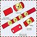 Augshy 12 Packs Christmas Wristbands Jingle Bells with Gold Bells, Bracelet Ankle Bells Musical Instruments for Christmas Gifts Kids Party Favor Toys (6Red and 6Green)