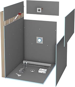 Wedi Fundo Ligno Curbless Shower Kit - 48" x 60" US2000061