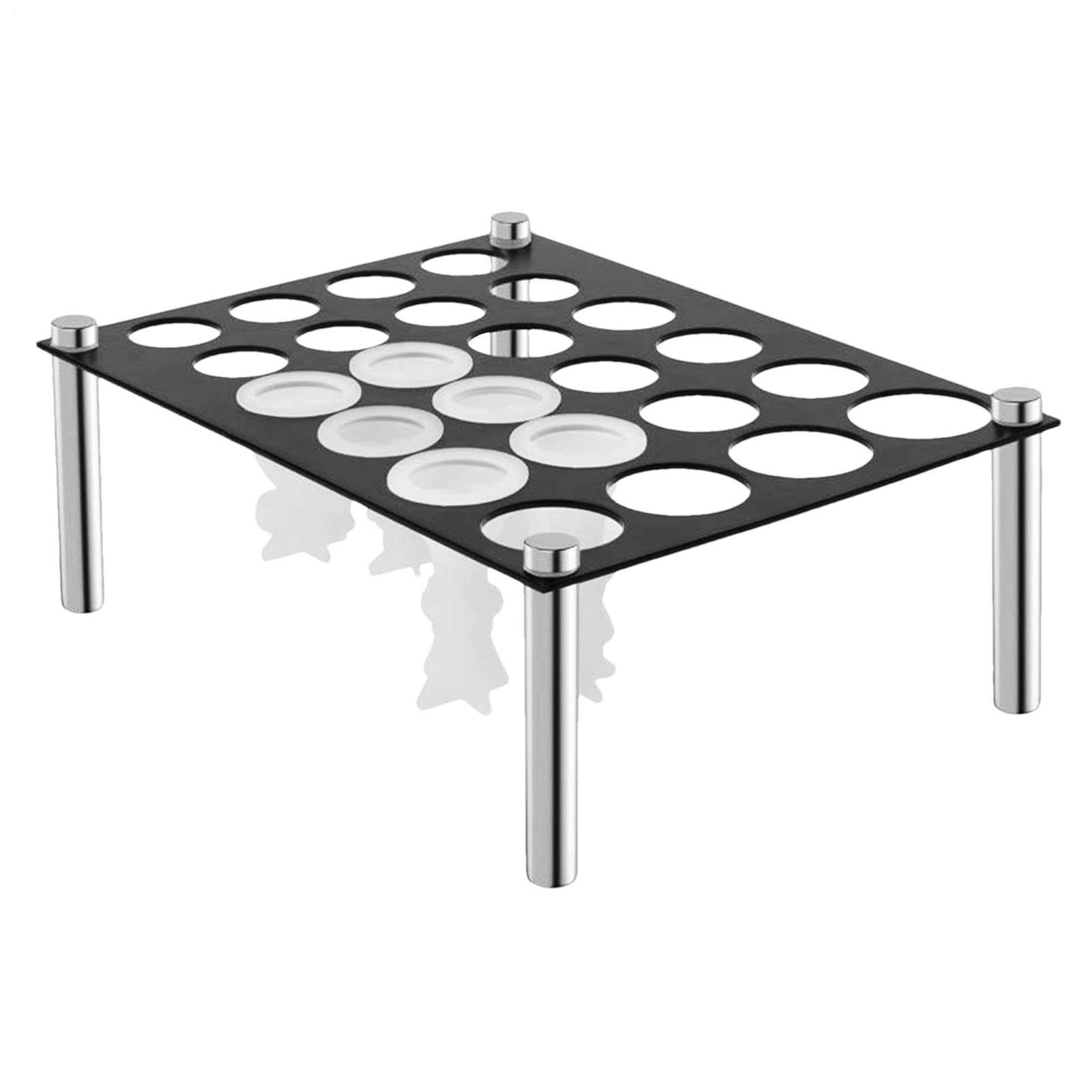 Support échecs résine 24 trous en métal pour stabiliser le séchage époxy