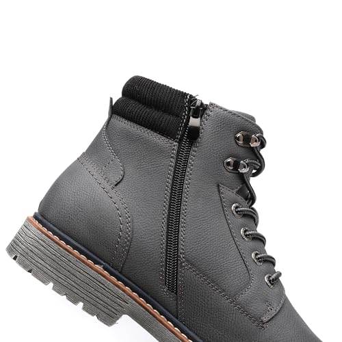 Image of DECARSDZ Men's Fashion Lace-up Casual Chukka Boots for Men Zipper Boot
