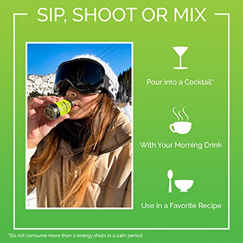 Ethan's Organic Energy Shot, Pineapple Flavor, Vegan, Gluten Free, Green Tea Extract, Guayusa, Caffeine Boost, B6 & B12 Vitamin C Focus Supplement, Plant Based Diet (12 Pack Of 2Oz Shots) #TOP4