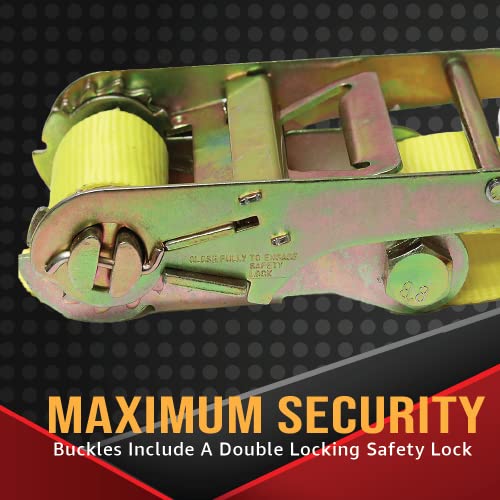 Boxer 4 In. X 1.5 Ft. Flat Hook Ratchet Replacement End, Made For Heavy Duty 3 To 4 In. Ratchet Straps, For Flatbed Trucks And Trailers, B/S 16,200 Lbs, Wll 5,400 #TOP6