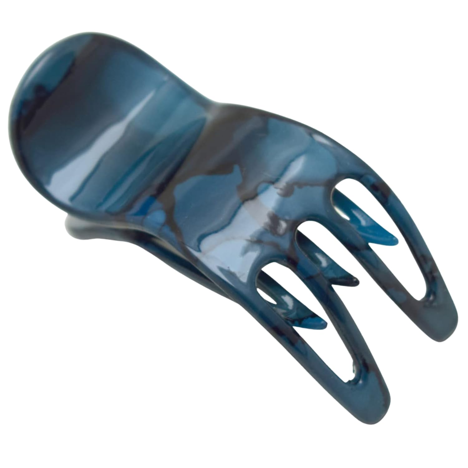 Parcelona French Simply Bear Paw Medium 3” Celluloid Acetate Non Slip Side Slide In Jaw Yoga for Fine Hair Fashion Durable Styling Women Hair