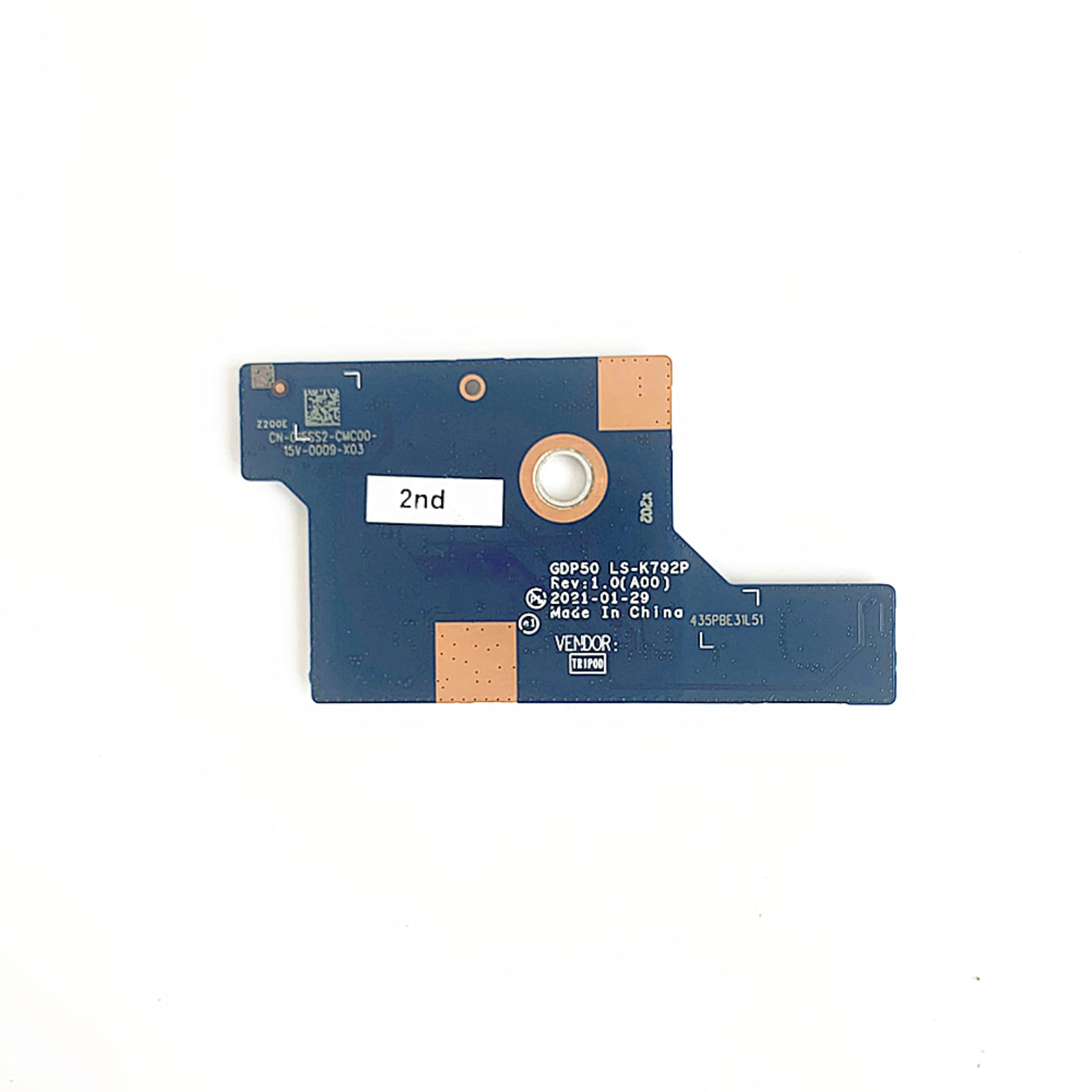 1pcs Laptop Keyboard Controller Board Suitable for Dell Alienware M15 R6 R5 A2090R GDP50 LS-K792P 0TPV43,Connection Board.Laptop Board Motherboard Accessories,Connector Adapter Board