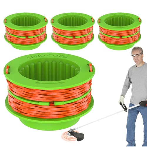 para desbrozadora – 4 Piezas cortadora de césped, Refil Robusto para cortabordes, para jardineros, Cuidadores de jardín, Patio, seto, bancal o