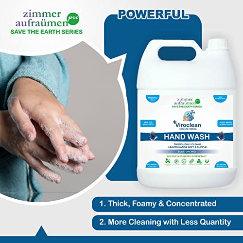 Image of Zimmer Aufraumen Pro Hand Wash Blue Orchid 5Lit. Bio Enzymes Based Surfactan