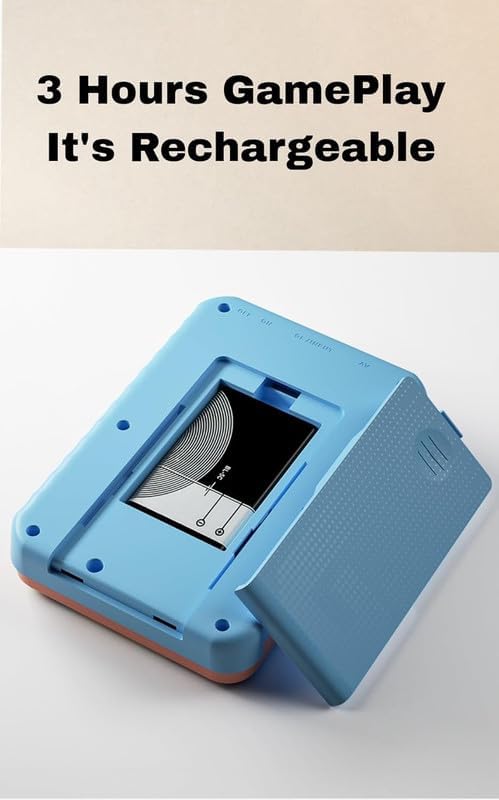 Image of DesiDiya G5 500 in 1 Handheld Game Console for Kids - Retro Mini Video Game Player with 3-Inch Color Display, Built-in Classic Games, Rechargeable Battery, TV Output, Portable Gaming Toy