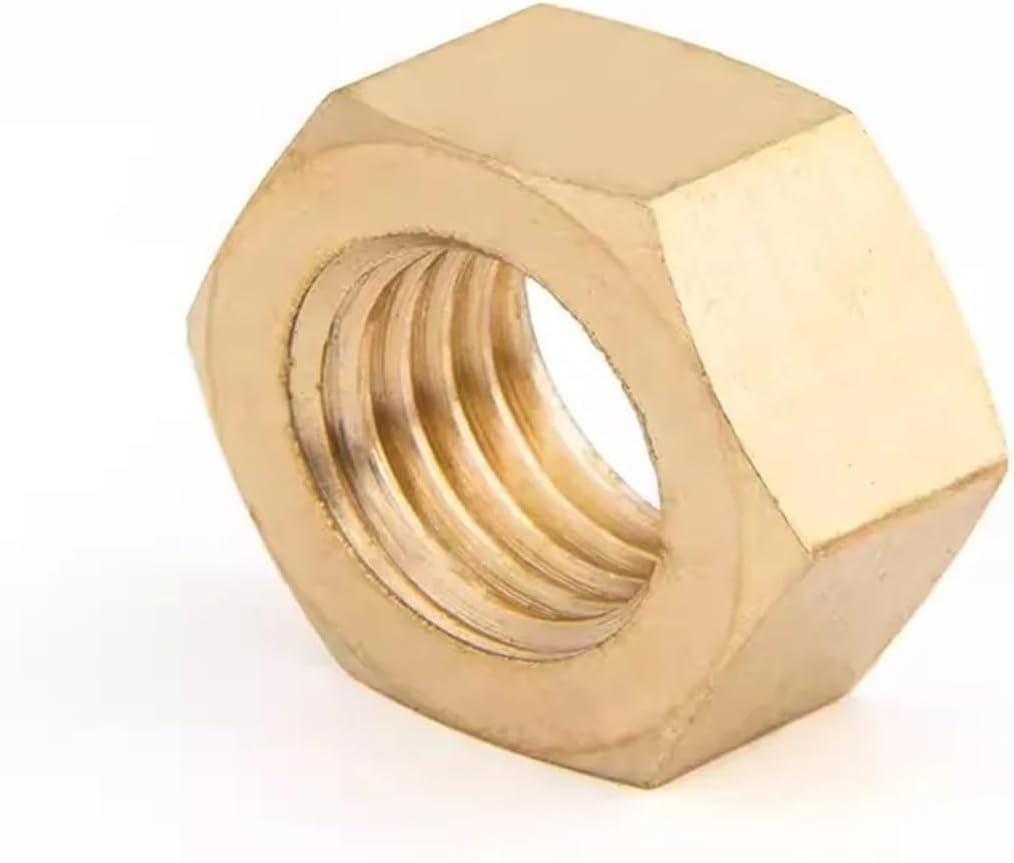 標準純真鍮銅六角六角ナット Nutsert M1 M1.4 M1.6 M2 M3 M4 M5 M6 M8 M10 M12 M14 M