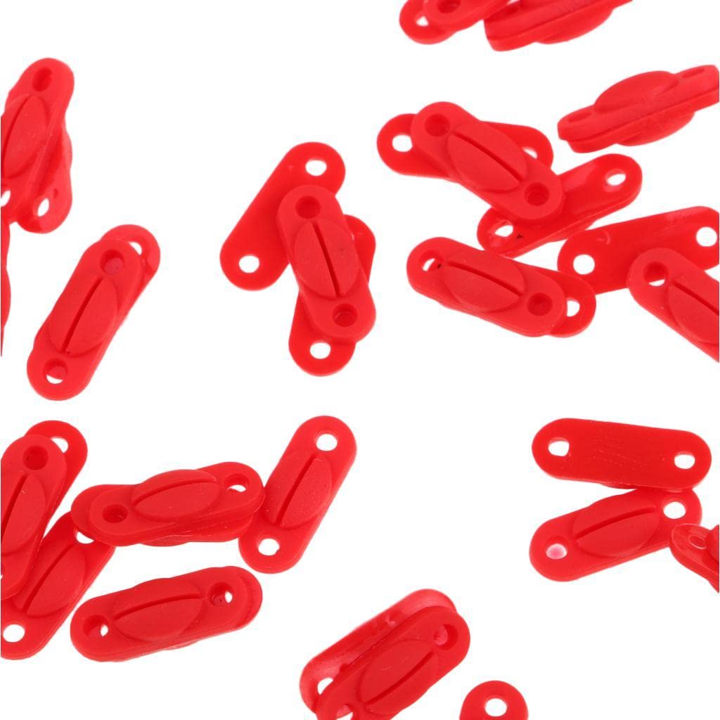 Calandis 100 Pcs Badminton Racket Racquet Grommets Eyelets String Accessory Red S-image-15