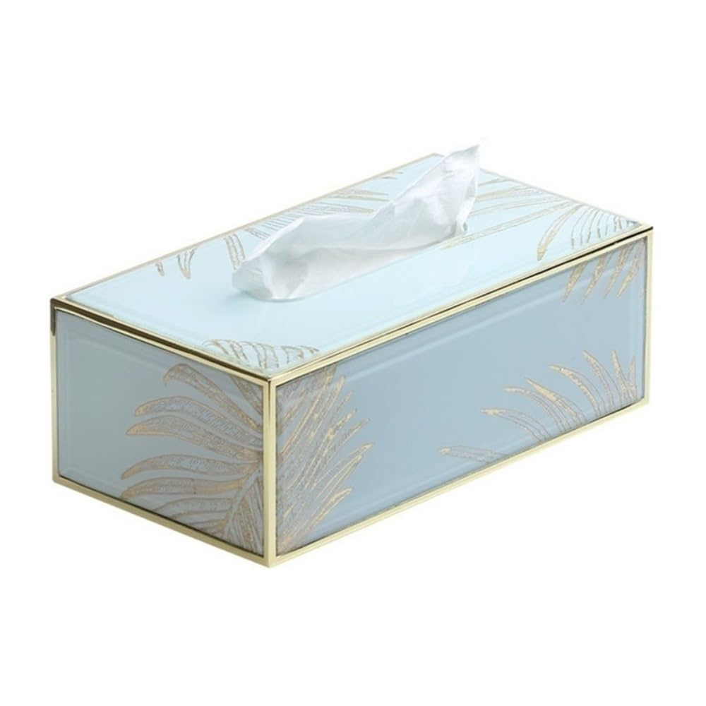Tissue Box Holder Home Dining Table Tissue Box Decorative Living Room Coffee Table Napkin Holder(L)
