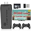 Wireless Retro Game Console, Retro Game Stick with Built-in 23 Emulators, 20,000+ Games, 4k Hdmi Output, and 2.4GHz Wireless Controller, Plug and Retro Play Video Games for Tv (64 GB)