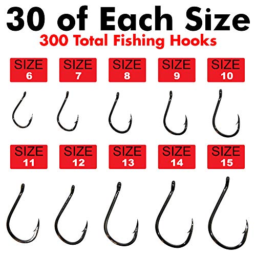 image for Big Worm Fishing Fishing Hooks Freshwater Fishing Hook Assortment - Me