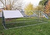 corrales para gallinas ponedora Fácil montaje WilTec Jaula Recinto Galllinero Exterior 6x3x2m Aves Animales Corral Jardín Pájaros Conejos Gallinas Pollos