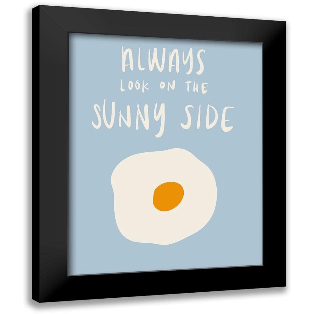 ArtDirect - SD Graphics Studio 15x18 Black Modern Framed Art Print Titled: Always Look On The Sunny Side