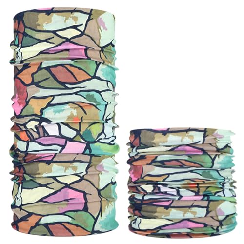 DINHEAROM Bufanda Refrescante Multifuncional de Poliéster Transpirable para Cuello y Cabeza, 10 Piezas para Escalada y Actividades al Aire Libre Tejido Elástico Color Color Aleatorio