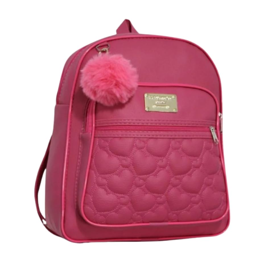 Mochila Feminina Bolsa Mochilinha Moderna e Elegante com estilo único (Pink)