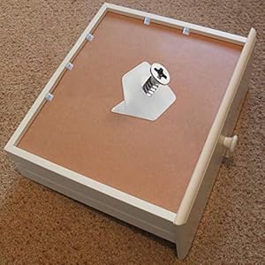 Vandicka 100er-Pack Schubladenboden-Möbelgleiter