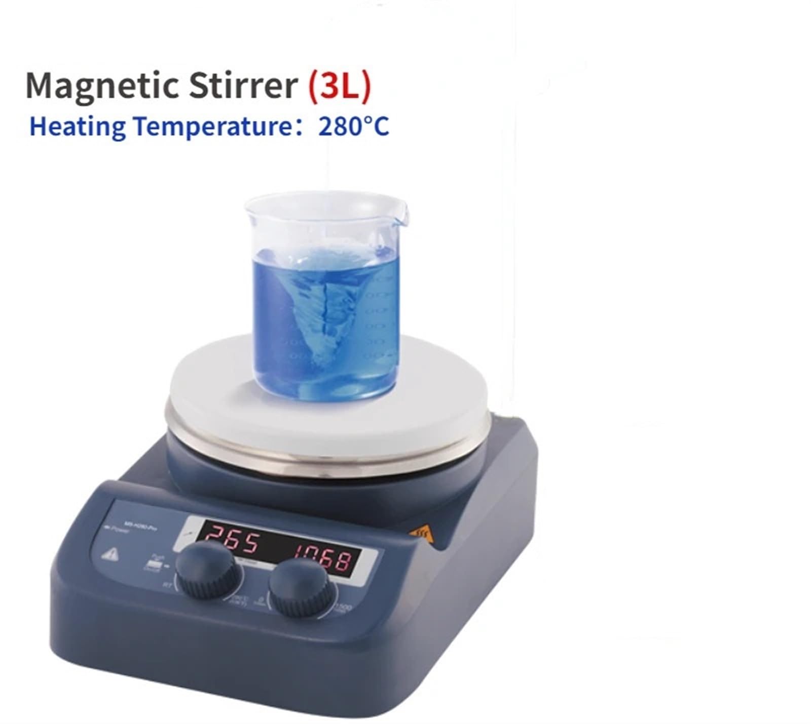 Equipo De Laboratorio: Agitador Magnético Digital con Placa Calefactora, Capacidad De 3 litros para Una Mezcla Precisa En Laboratorios, Ideal para Investigación Química Y,