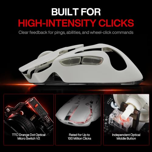 Image of AngryMiao AM Infinity Mouse .97 Wireless White Gaming Mouse 47g Ultra-Light