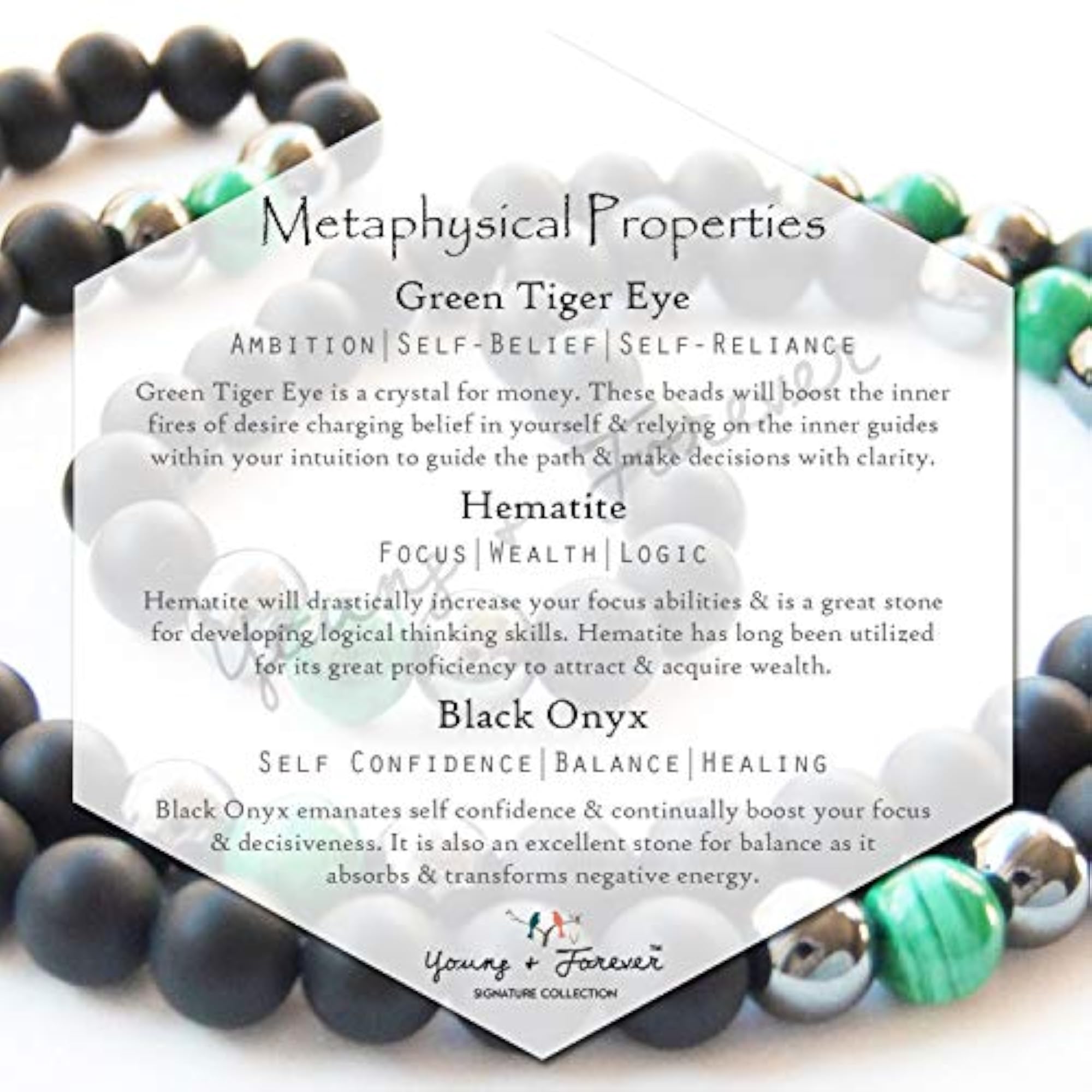 Men's Natural Semi Precious Stone Necklace, Spiritual Gift