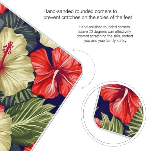 Báscula digital de vidrio templado diseño Hibiscus 400lb miniatura 4
