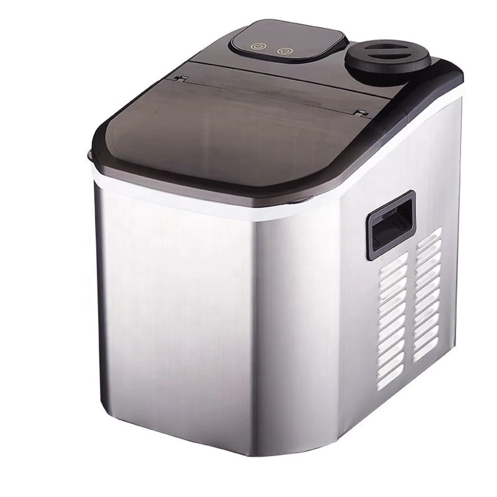 Automatic Fast Home Commercial Small Ice Maker Stainless Steel Portable Square