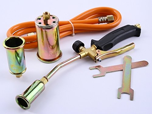 Gasbrenner Abflammgerät Brenner Löten Gaslötgerät Dachbrenner 3tlg. Adapter