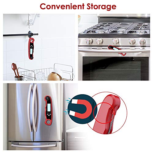 Gaisten Meat Thermometer, Digital Food Thermometer Oven Grilling Safe, Dual Probes Cooking Thermometer With Alarm Function Backlight For Meat, Food, Liquid, Smoking, Frying, Baking, Bbq #TOP7