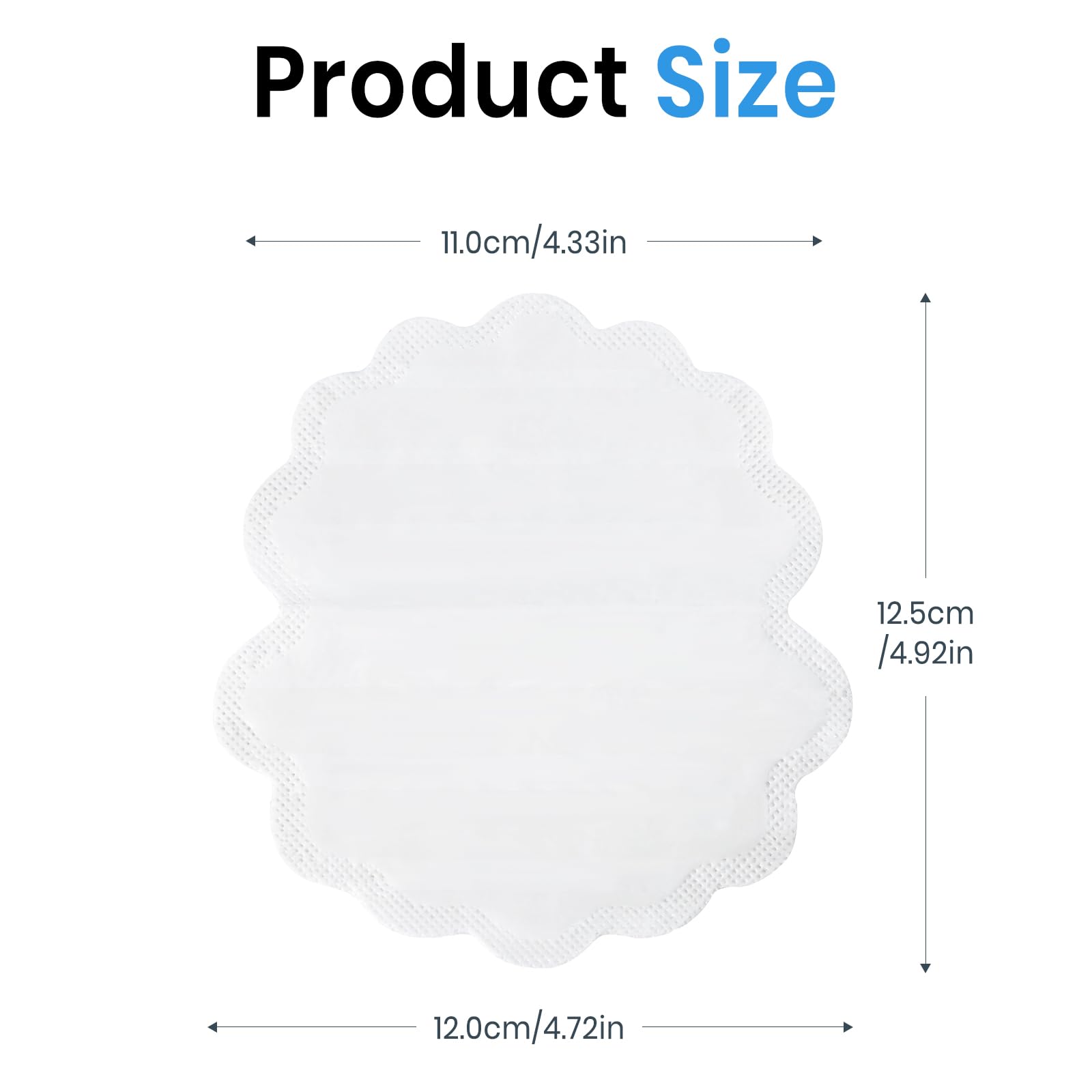 Ochraniacze przeciwpotowe pod pachami dla kobiet i mężczyzn, (30 podkładek), jednorazowa podkładka pod pachy, 120 x 126 mm, większy rozmiar dla lepszego pokrycia