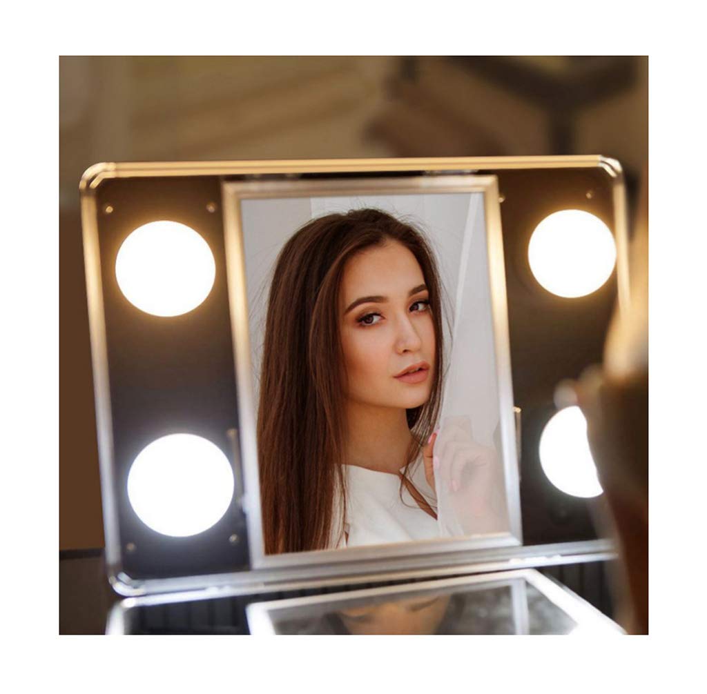 Miroir LED lumière avant à ventouse pour un maquillage sans ombre