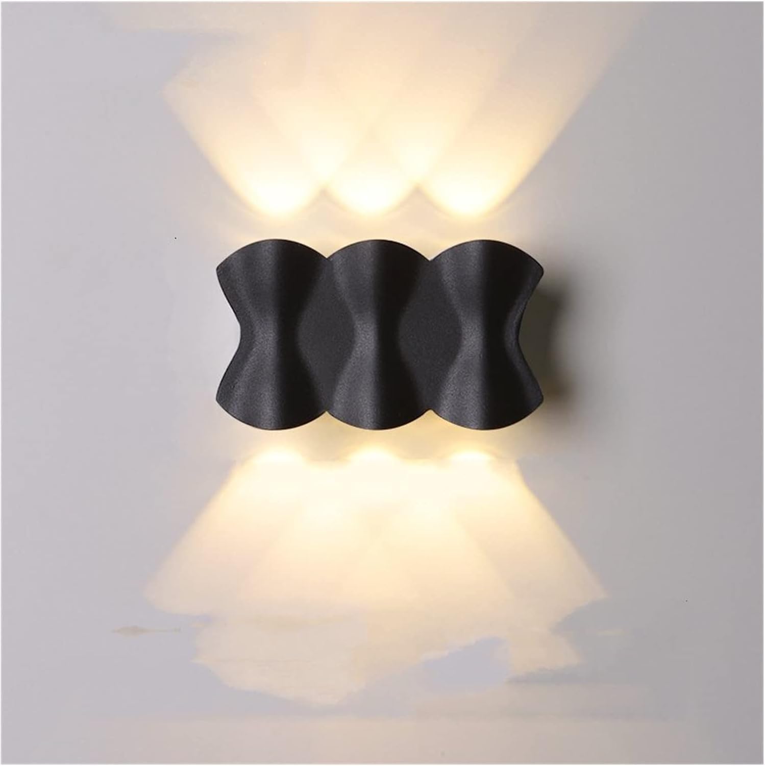 SMCCYYSD Waterproof Outdoor Wall Lamp - Double LED Courtyard Lighting for Corridor, Staircase & Exterior Door Stylish Chandelier Design