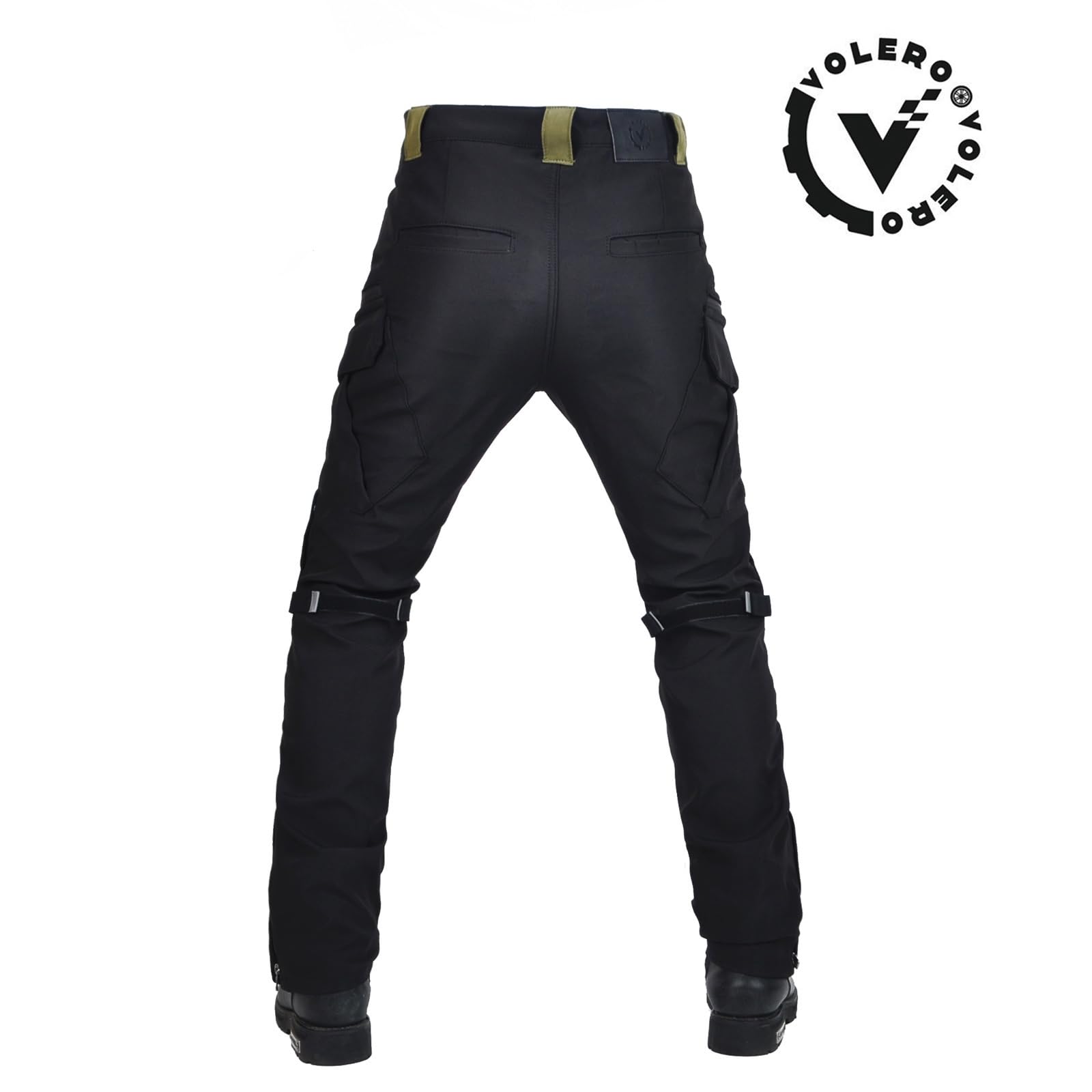 Motorradhose Herren mit CE Protektoren (Honeycomb) – Höhenverstellbar & Fixierbar, 97% Baumwoll-Stretch, Motorrad Textilhose 4-Saison Stadt, Leicht Wasserdicht & Reflektierend