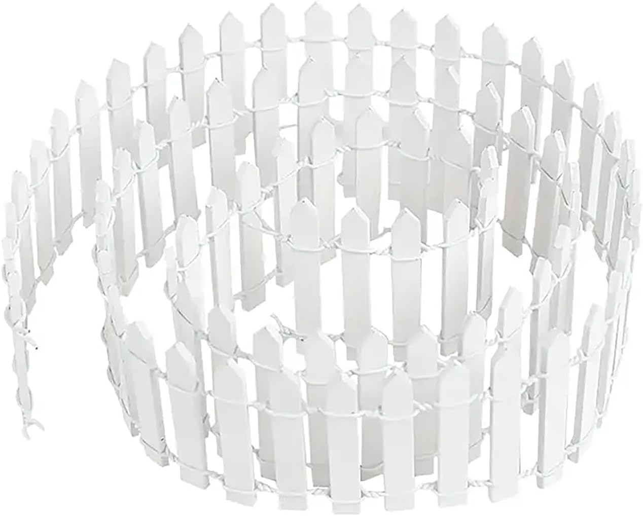 White Miniature Wooden Picket Fence - Decorative Border for Fairy Gardens and Bonsai Displays, Rustic Landscape Accent with Weather-Resistant Design (Indoor/Outdoor Mini Fence Decor)-image-37