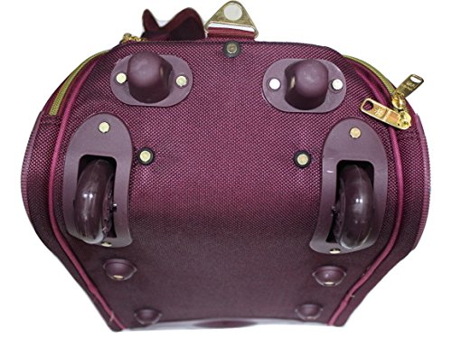 Image of Polyester Royal Polo Travelling Bag with Wheels (Maroon)