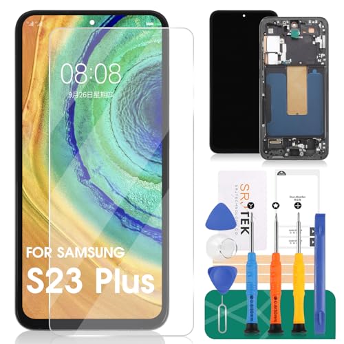 Écran Samsung S23 Plus LCD vitre tactile originale avec cadre pour SM-S916U