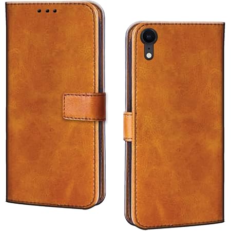 SONWO Cover per iPhone XR, Flip Caso in PU Pelle Case Cover Portafoglio Custodia per iPhone XR, [Kickstand] [Slot per Schede], Rosso