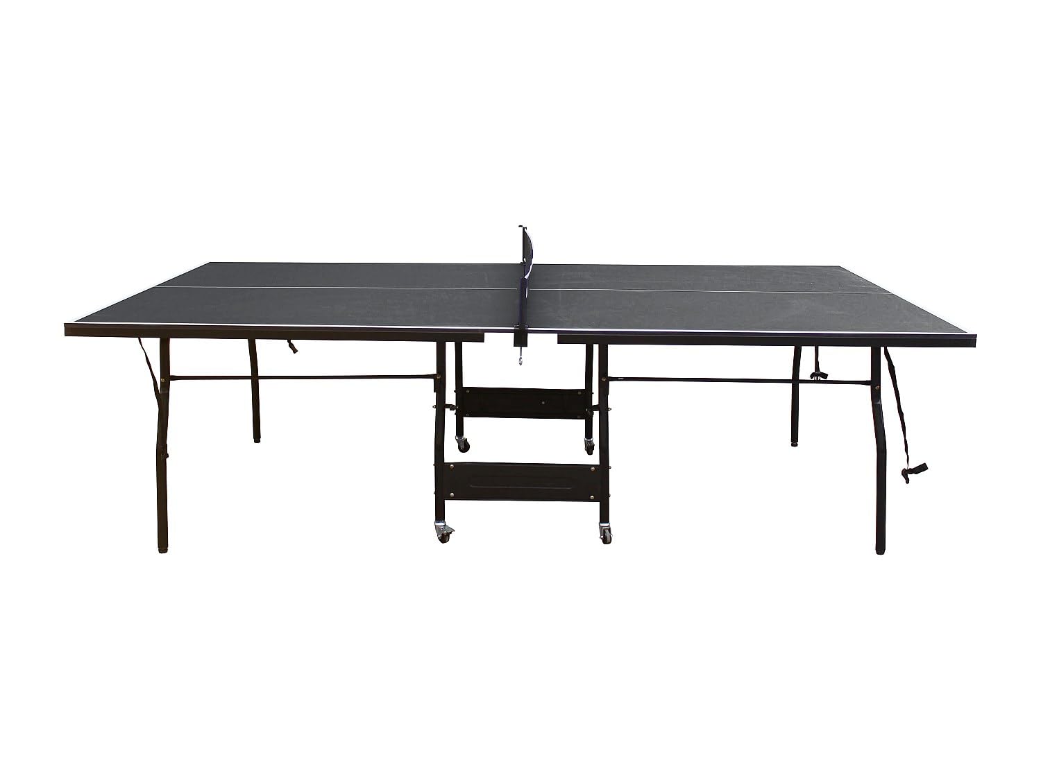 Table de ping-pong pliable Garry gris anthracite L274 x P152.5 x H76 cm avec roulettes