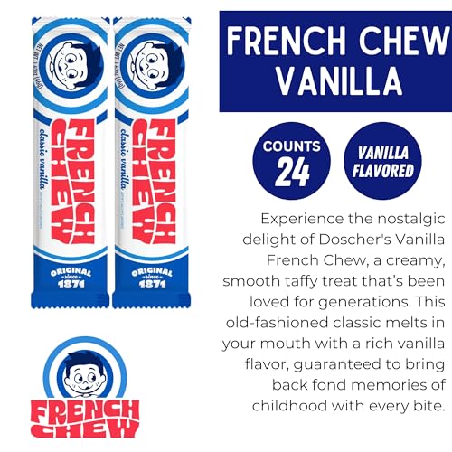 French Chew Taffy sabor vainilla, pack de 24 miniatura 3
