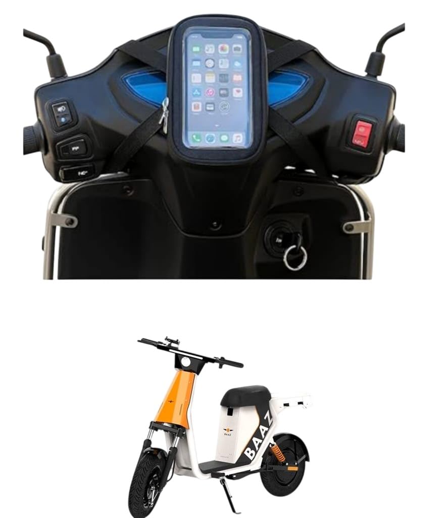 Electric Scooter Phone Holder Bag, Touchscreen Window, Handlebar Mount, Waterproof, Universal Fit-picture-32