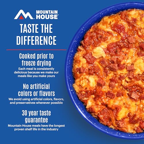 Image of Mountain House Freeze-Dried Dinner Entree | Backpacking Meals for Camping and Hiking, 4 Servings, 30-Year Shelf-Life, 2-Pack