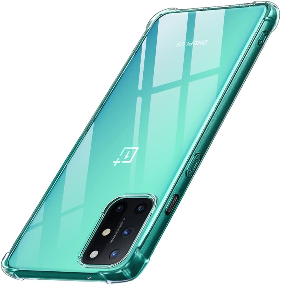 TheGiftKart Shockproof Clear Back Cover Case for OnePlus 8T 5G | 360 Degree Protection | Hard Transparent Back Cover Case for OnePlus 8T 5G (PC & TPU, Transparent Bumper)