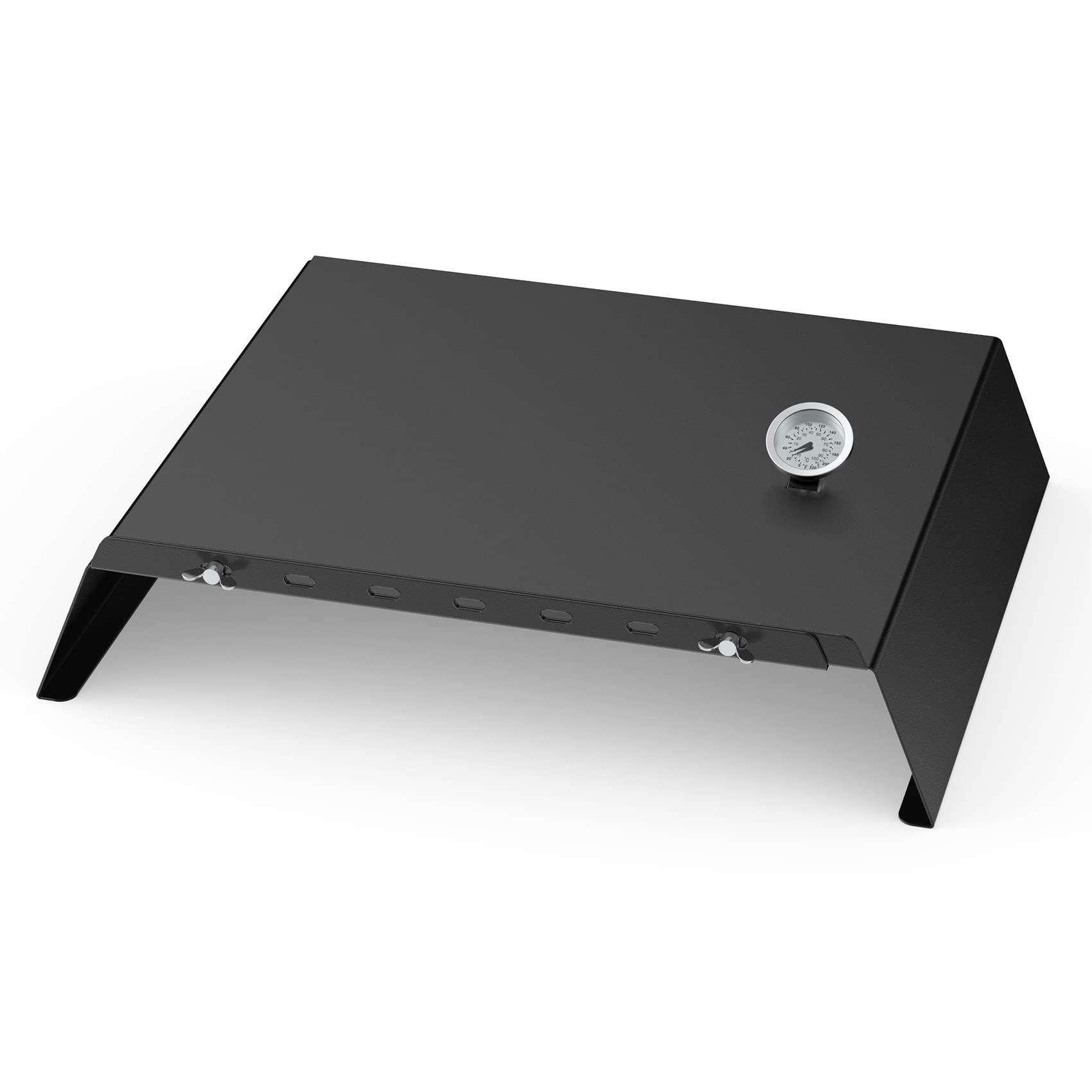 Onlyfire Inserto per Pizza Regolabile per Barbecue a Gas con Termometro 53-78 cm