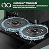 iRobot Roomba Plus 405 Combo Robot + AutoWash Dock Saugroboter mit Wischfunktion - Clearview LiDAR - 7000Pa - DualClean Wischpads - SmartScrub - Teppicherkennung - 75 Tage Entleerung - Schwarz