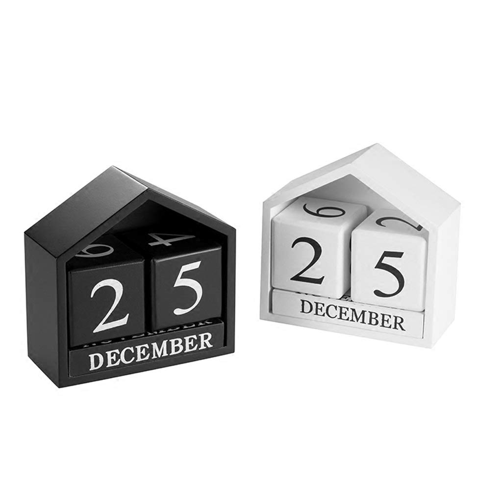 Buy Perpetual Block Black And White Desk Wooden Desk Blocks Perpetual