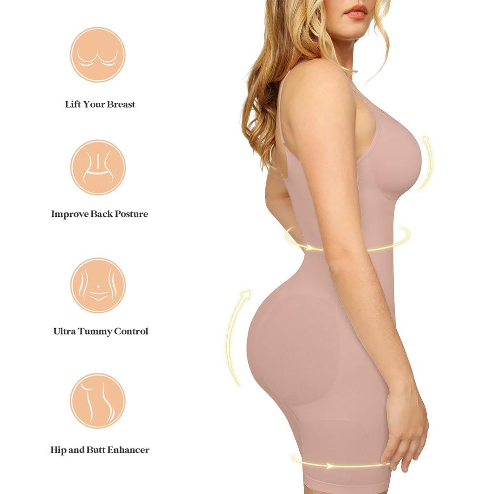 ZBDZSW Bezszwowe damskie body modelujące Push Up Butt Lifter Udo Slimmer Wyszczuplająca bielizna modelująca sylwetkę Shaper Shapewear