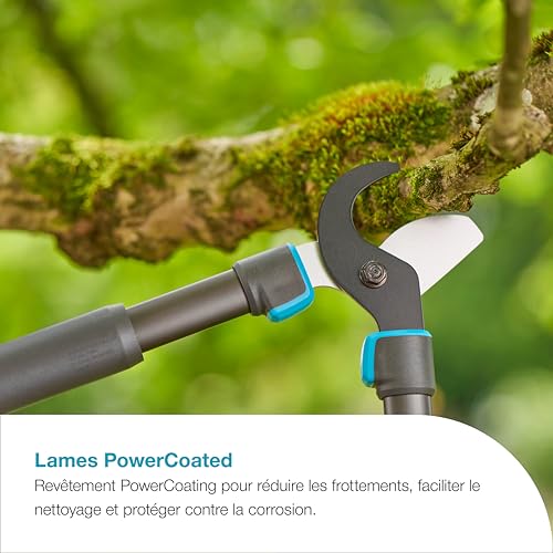 Cisaille à branches extensible Gardena en aluminium léger et lames de précision