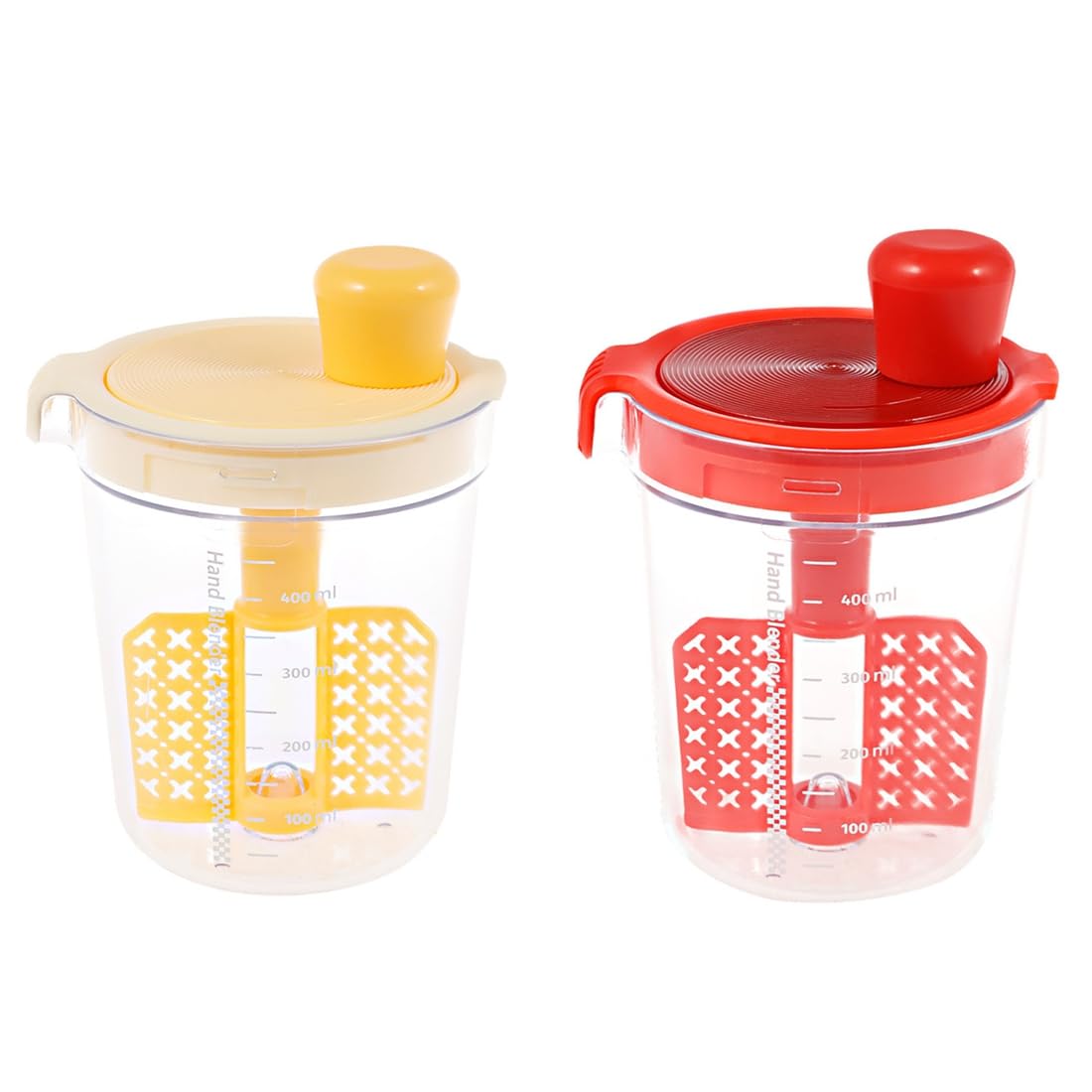 Hndhbfgrt Kitchen Tool Manual Mixing Cup 500ML 2Pcs Egg Liquid Sauce Seasoning Salad Dressing Mixer