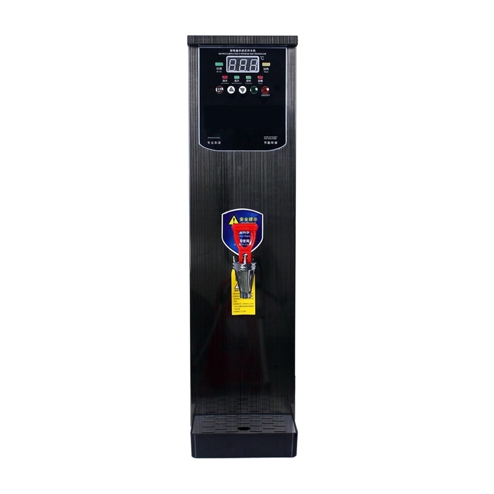 Eretyret One Color Commercial 30L Intelligent Stepping Water Boiler Machine Stainless Steel Large Capacity Vertical Kitchen Hot Urn Quiet Operation